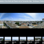 Vistas panorámicas totales de Tembleque (Toledo) desde las torres del Palacio de los Fernández Alejo ó la Casa de las Torres